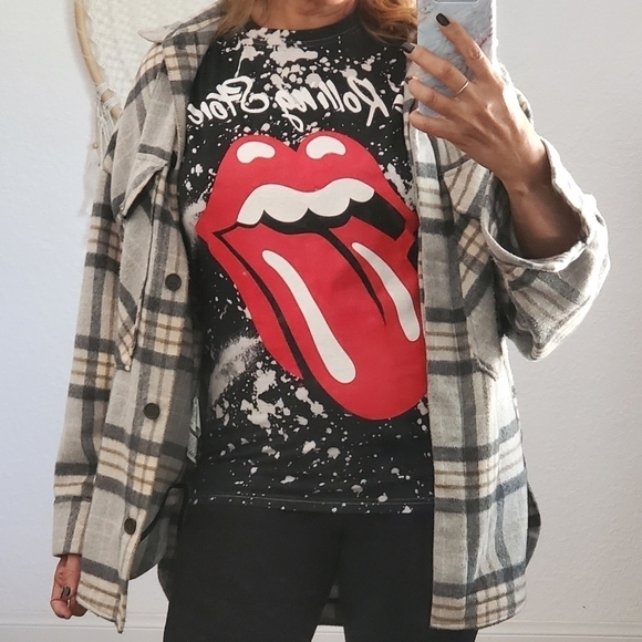 The Rolling Stones Tie Dye Graphic Band T-Shirt - Picture 6 of 6